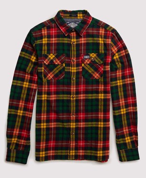 Superdry Classic Lumberjack Férfi Hosszú Ujjú Ing Sárga | XZCYP4138